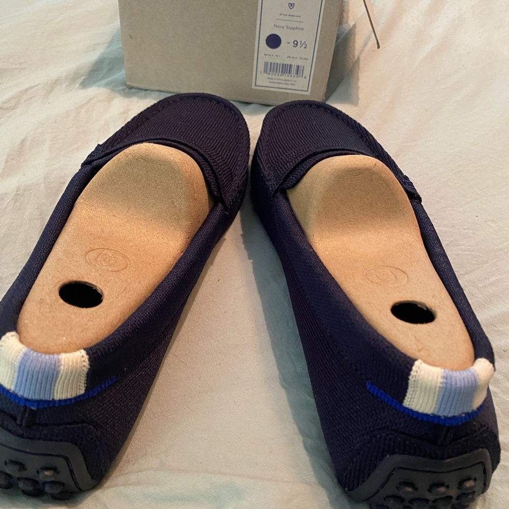 Rothy’s navy sapphire drivers. Size 9.5. Never worn. BNIB